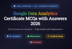 "Google Data Analytics Certificate MCQs with Answers 2026 Features Image " "Google Data Analytics Certificate MCQs with Answers 2026 - All 8 Courses Infographic - mcqstop.com" "Microsoft AZ-900 MCQs with Answers Feature Image " "Microsoft AZ-900 MCQs with Answers" "Cisco CCNA MCQs with Answers Feature Image " "Cisco CCNA MCQs with Answers" "CompTIA Security+ MCQs with Answers 2026 Feature Image " "CompTIA Security+ MCQs with Answers 2026" "Microsoft DP-900 MCQs with Answers 2026 Feature Image " "Microsoft DP-900 MCQs with Answers 2026" "Google Cloud Digital Leader MCQs with Answers 2026 Feature Image " "Google Cloud Digital Leader MCQs with Answers 2026"