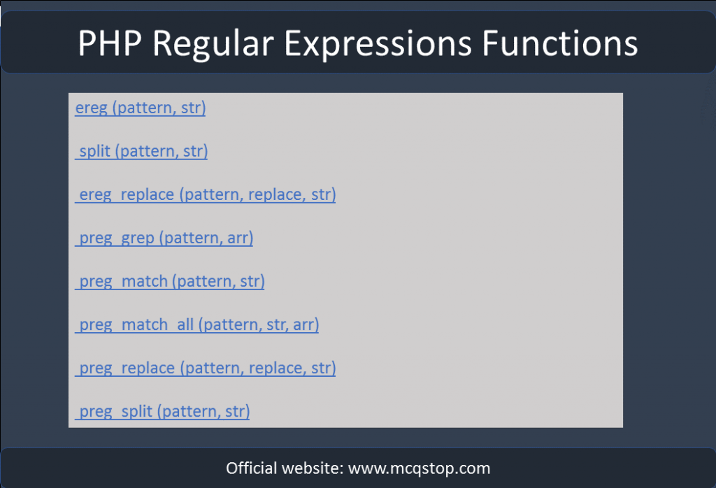 Learn PHP Cheat sheet For beginners PDF - MCQSTOP