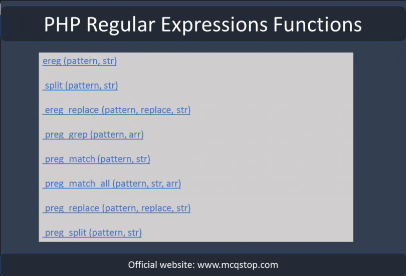 Learn PHP Cheat sheet For beginners PDF - MCQSTOP