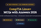 CompTIA Linux+ MCQs with Answers - Feature Image - mcqstop