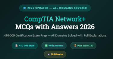 CompTIA Network+ N10-009 MCQs with Answers 2026 - Feature Image