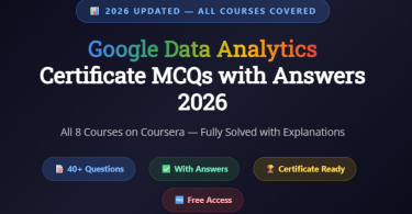 "Google Data Analytics Certificate MCQs with Answers 2026 Features Image " "Google Data Analytics Certificate MCQs with Answers 2026 - All 8 Courses Infographic - mcqstop.com" "Microsoft AZ-900 MCQs with Answers Feature Image " "Microsoft AZ-900 MCQs with Answers" "Cisco CCNA MCQs with Answers Feature Image " "Cisco CCNA MCQs with Answers" "CompTIA Security+ MCQs with Answers 2026 Feature Image " "CompTIA Security+ MCQs with Answers 2026" "Microsoft DP-900 MCQs with Answers 2026 Feature Image " "Microsoft DP-900 MCQs with Answers 2026" "Google Cloud Digital Leader MCQs with Answers 2026 Feature Image " "Google Cloud Digital Leader MCQs with Answers 2026"