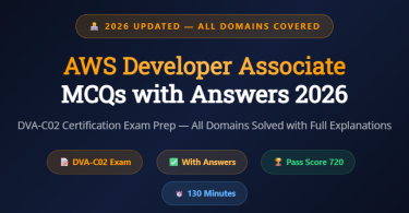 AWS Developer Associate MCQs with Answers - Featureimage - Mcqstop
