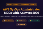 AWS SysOps Administrator Associate SOA-C02 MCQs with Answers 2026 - Featureimage - mcqstop.com