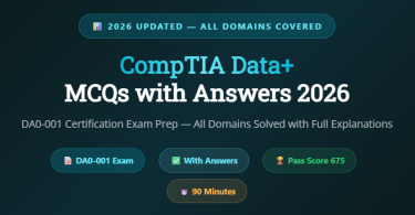 CompTIA Data+ MCQs with Answers-Featureimage-mcqstop