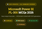 Microsoft Power BI PL-300 MCQs with Answers -Featureimage-mcqstop