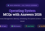 Operating System MCQs with Answers 2026 - Featureimage - mcqstop.com