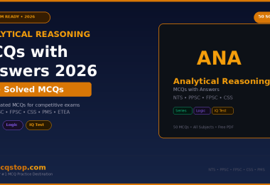Analytical Reasoning MCQs with Answers
