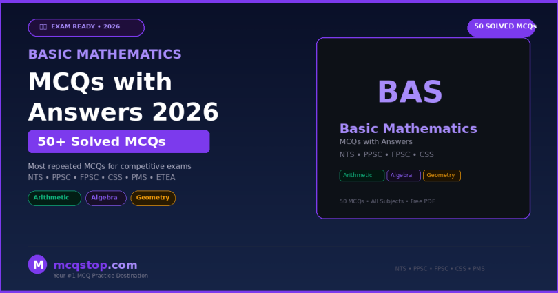Basic Mathematics MCQs with Answers