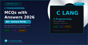 C Programming MCQs with answers
