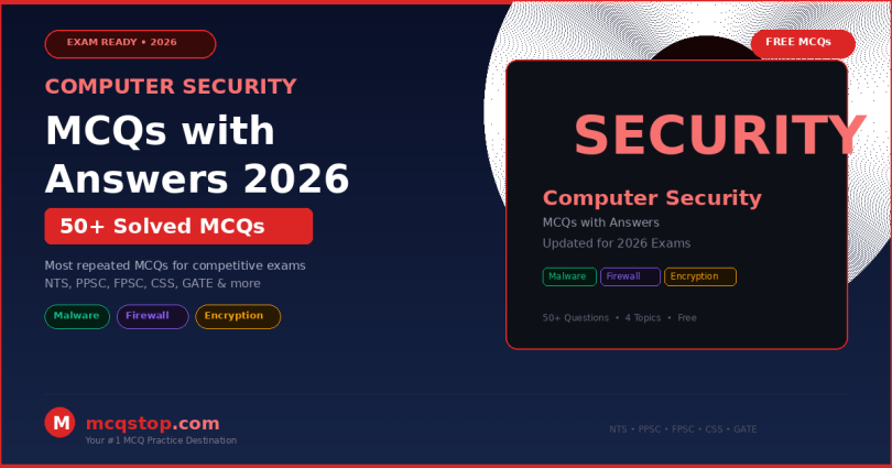 Computer Security MCQs with answers