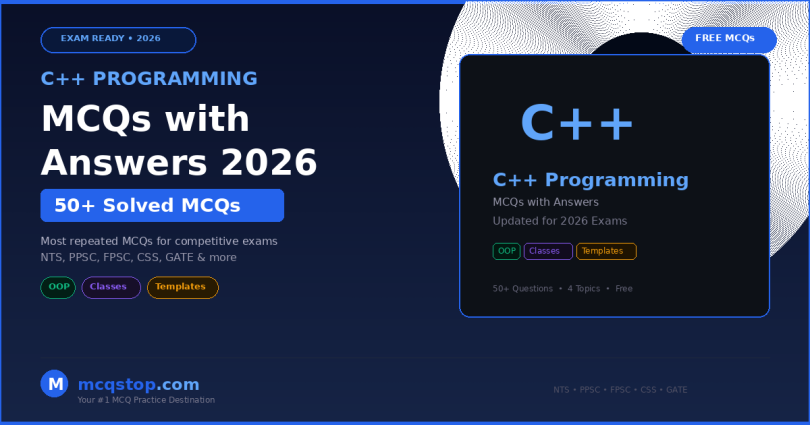 C++ Programming MCQs with answers