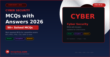 Cyber Security MCQs with answers