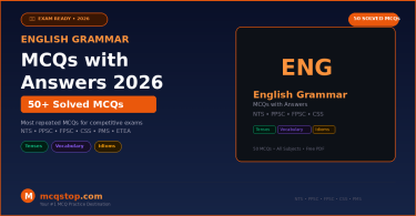 English Grammar MCQs with Answers