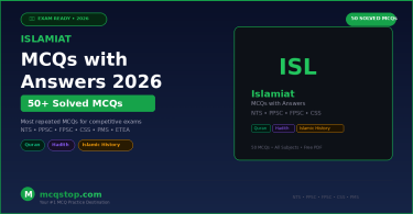 Islamiat MCQs with Answers