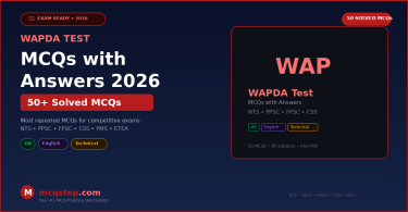 WAPDA test MCQs with answers
